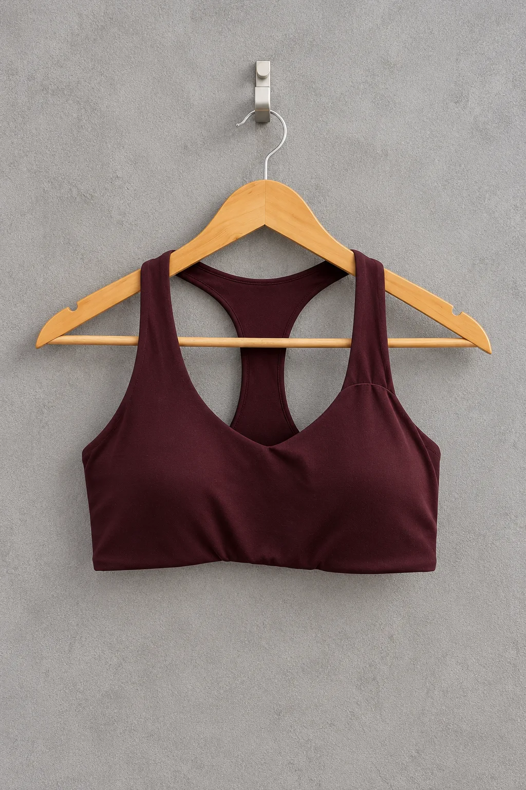 Crzyoga V Neck Racerback Sports Bra - Ripe Plum | talla S