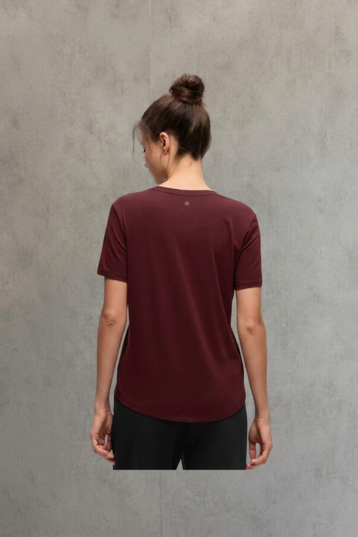 Crzyoga Pima Cotton camiseta de cuello redondo