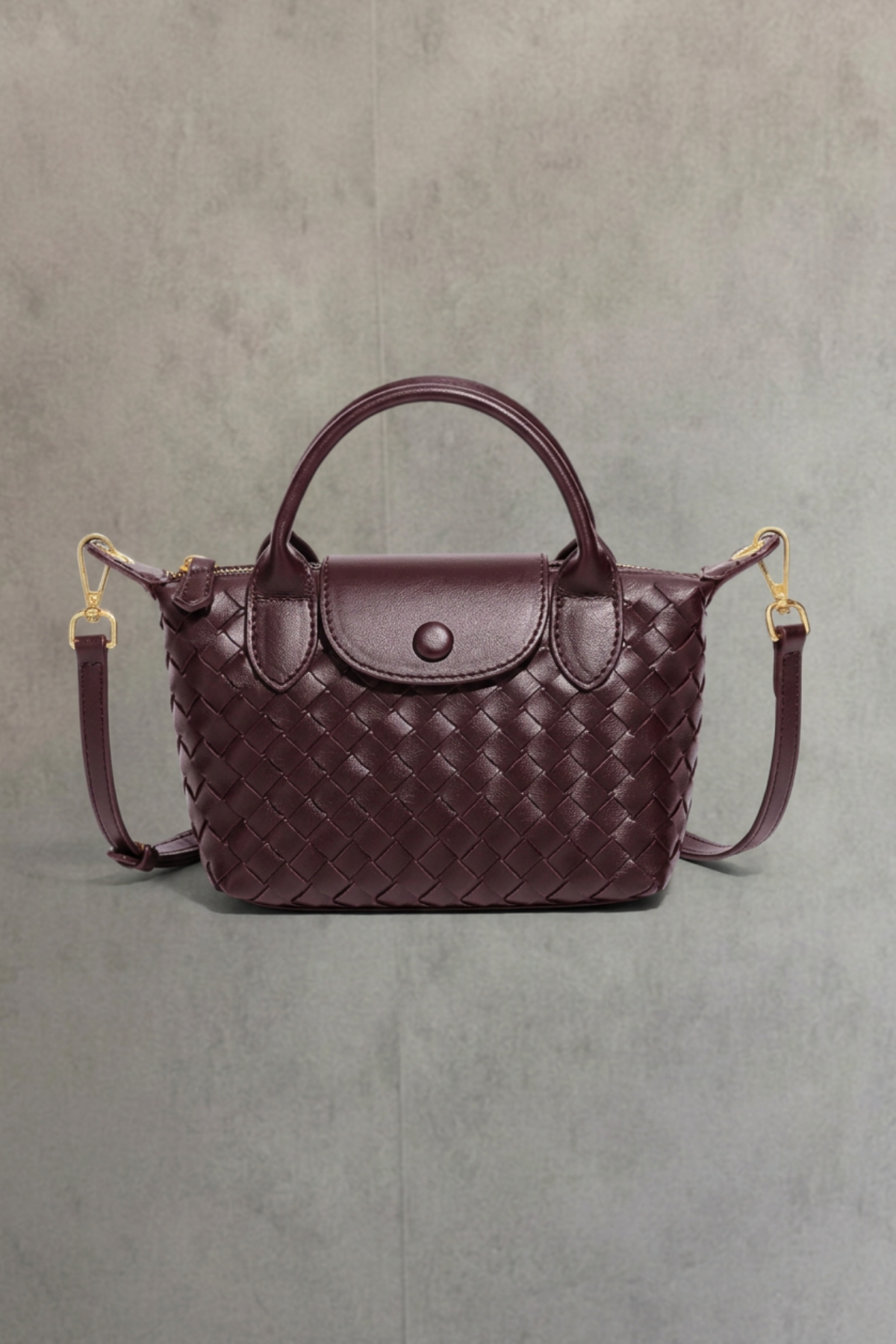 Cartera Tejida crossbody - cafe | Pequeña