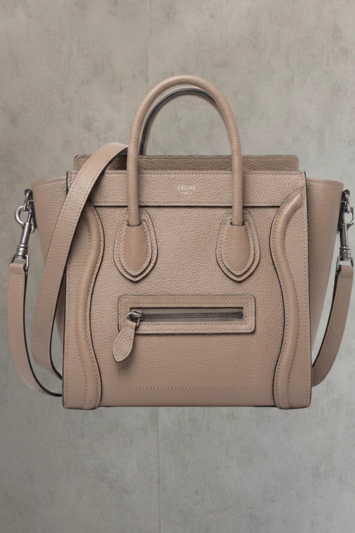 Cartera Celine Luggage Micro Tote - Nude