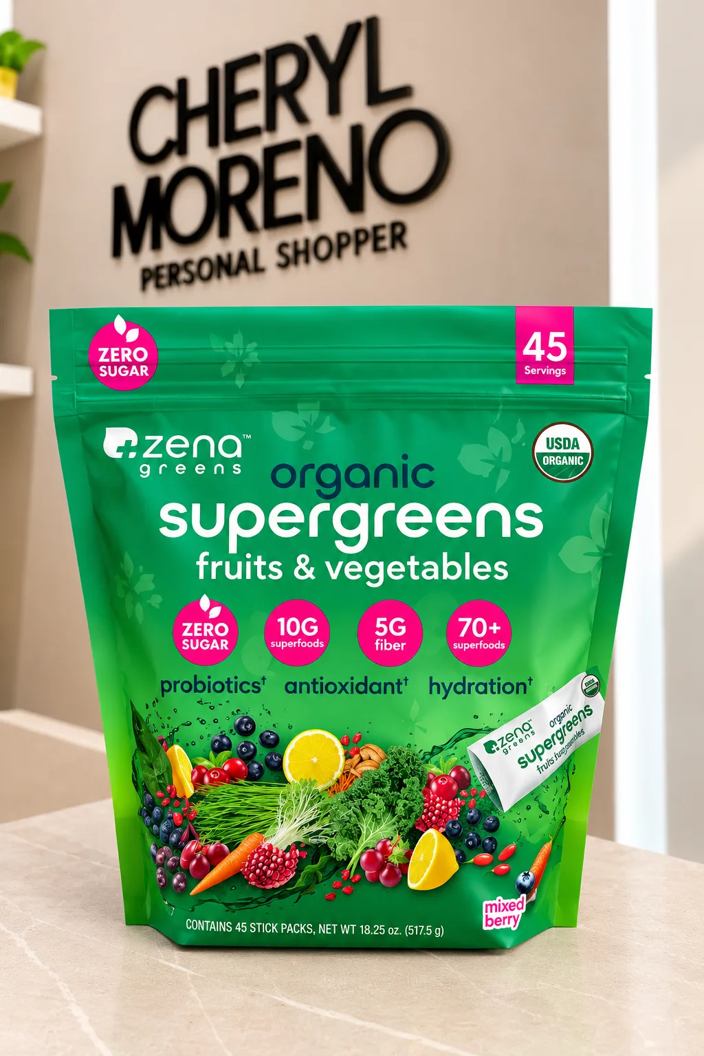 Zena Greens - SUPERGREENS-45 SERVINGS