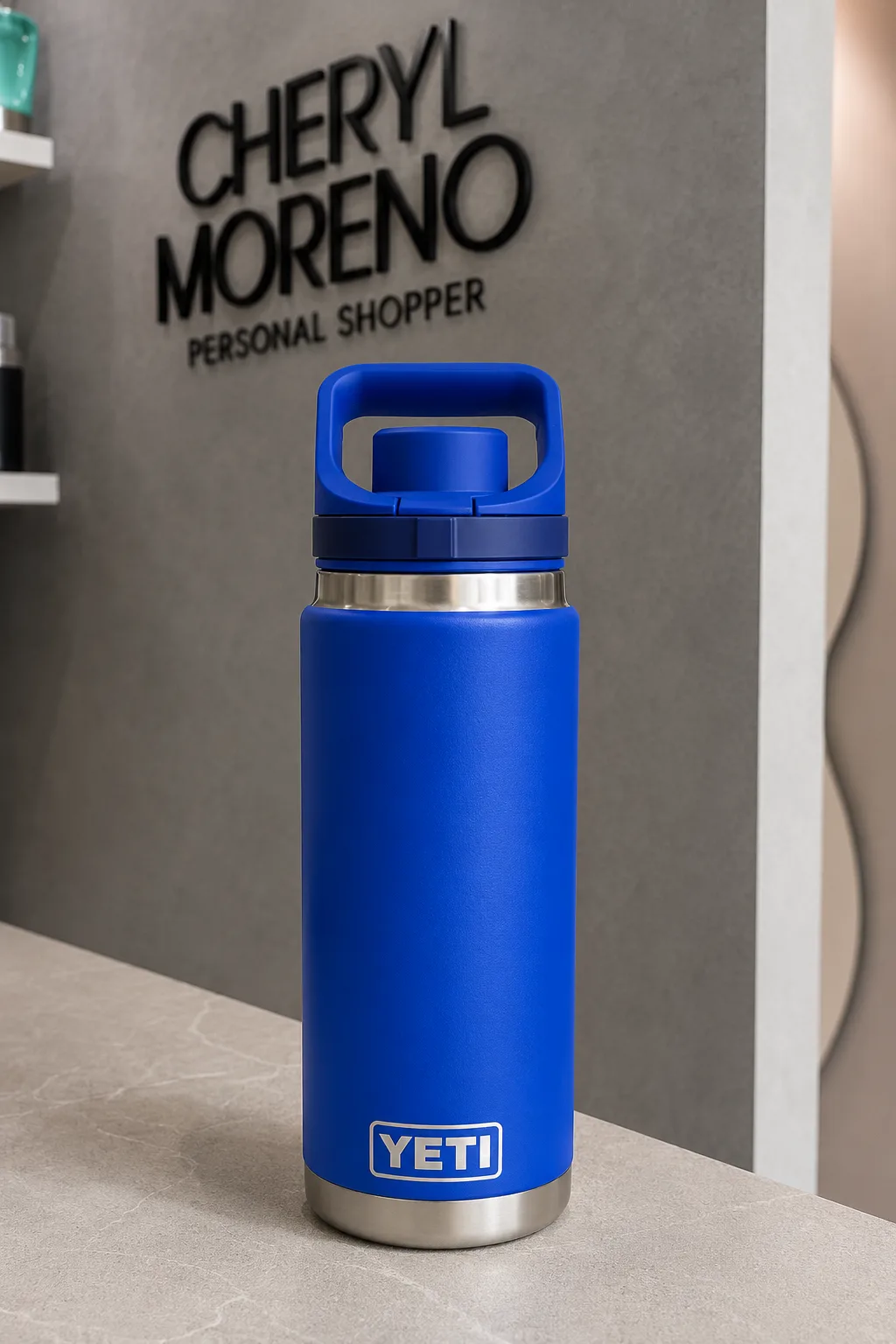 Yeti Rambler  - azul- 26 oz