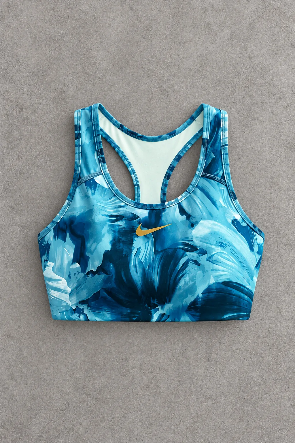 NIKE SPORT BRA | Blue Abstract Print – Talla S